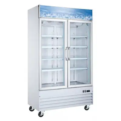 Brand New 50" Wide Double Swing Glass Door Display Freezer, View more