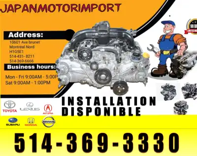 ***MOTEUR SUBARU FORESTER 2006 2007 2008 2009 2010 2011 2012 2013 2014 2015 2016 2017 2018 DISPONIBI...