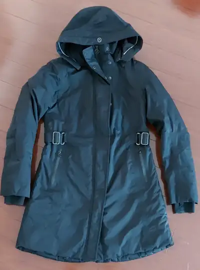 Lululemon Black Winter Jacket Coat, size 8, mint perfect condition. Why we made this: Here in Canada...