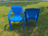 Kids outdoor/indoor chair set, pair.