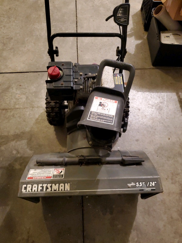 Craftsman 24 inch snow blower Snowblowers Kitchener / Waterloo Kijiji