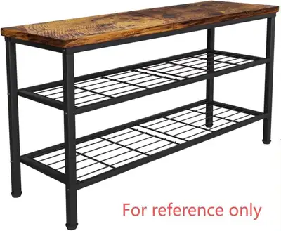 Industrial Shoe Rack Storage Bench, View more