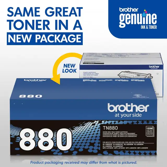 (NEW) Brother TN880 Genuine Super High Yield Toner Cartridge BLK in Printers, Scanners & Fax in City of Toronto - Image 3