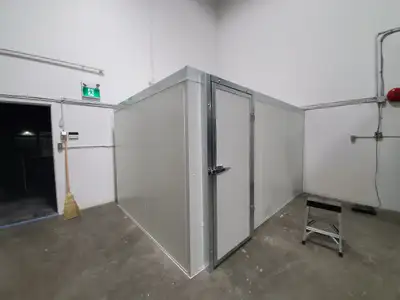Large Liquidation Sell of of new and used Walk in coolers, freezers, and restaurant ventilation syst...