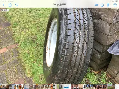 Brand NEW. Firestone Steeltex Radial LX 235/85R 16 MS 8 Stud