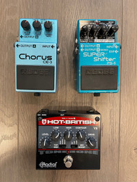 Boss Japan Taiwan and Radial Distortion Pedal