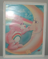 Vintage Care Bear framed art print