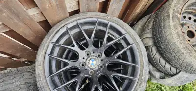 For sale is a set of used BMW rims with tires. These rims are a stylish upgrade for your vehicle, of...