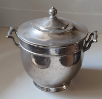 Antique Manning Bowman Silver Plated Ice Bucket # 671