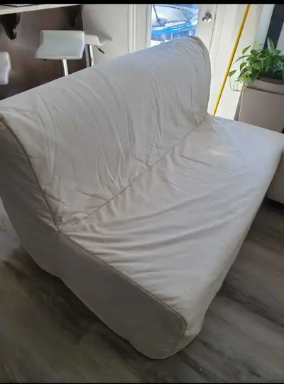 Comfortable and stylish IKEA LYCKSELE LOVAS futon, lightly used in a guest room only. • Full-size /...