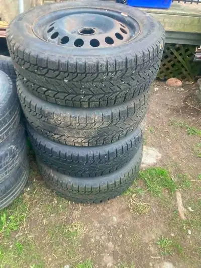 Used 1 season like new. 6 bolt pattern from a 2005-2009 Montana. Great buy for tires and rims. obo