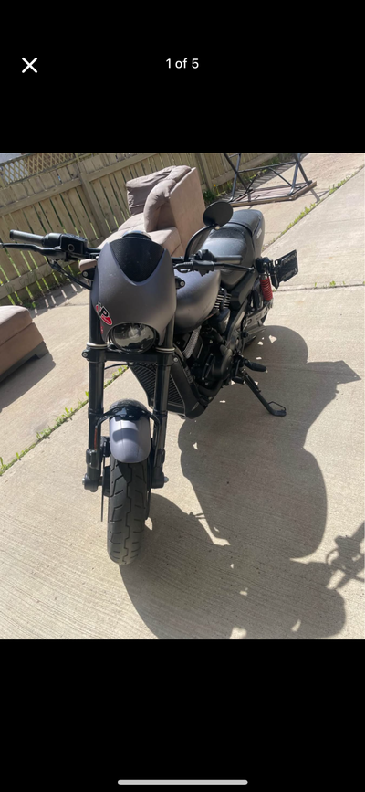 Selling my Harley. This bike is liquid cooled so does not have the overheating issues that the Stree...