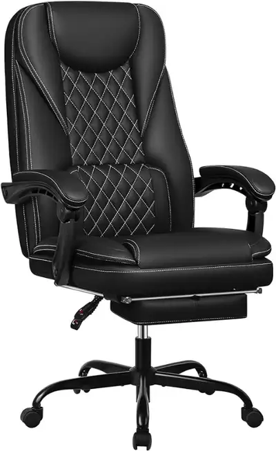 Reclining Desk Chair with Foot Rest *BRAND NEW SEALED IN BOX*, View more