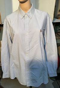 Ralph Lauren black label striped long sleeve shirt XL