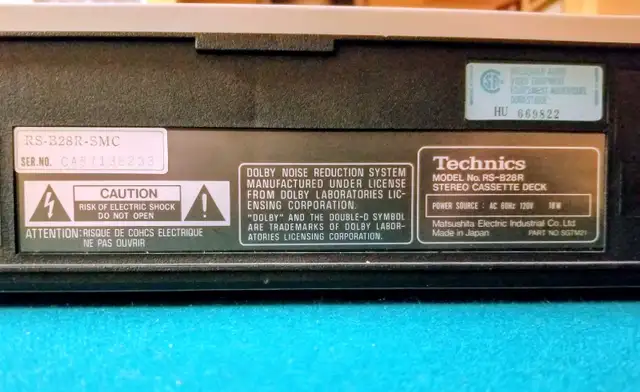 TECHNICS CASSETTE PLAYER 415732599714621447
