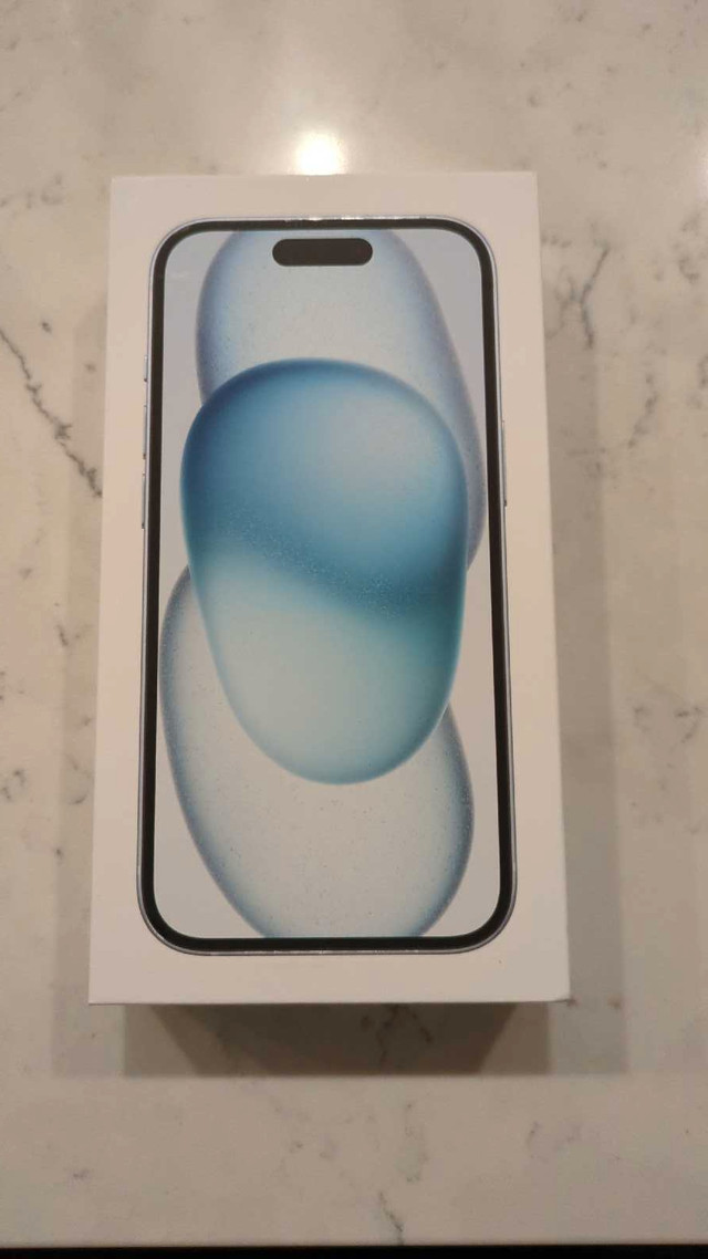 iPhone 15, blue 128GB, NEW in Cell Phones in Calgary