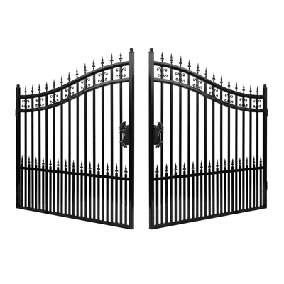16FT Decorative Iron Driveway Gate, View more