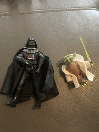 Star Wars- Darth Vader, Yoda action figures 