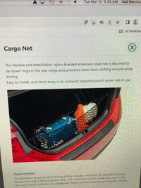 Cargo Net to fit Toyota Corolla