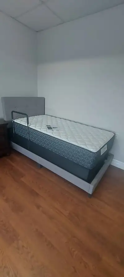 BRAND NEW Twin Mattress, Boxspring and Bed Frame, View more