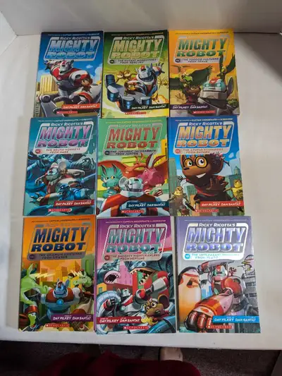  Mighty Robot Books  Set #1-9 Dav Pilkey, View more