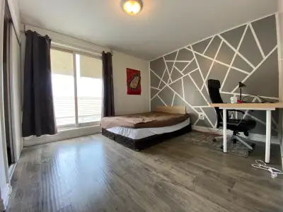 Clean and quiet large rooms with private and shared washroom configurations are available. This prop...