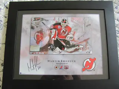 NHL Martin Brodeur Auto Collector Print, View more