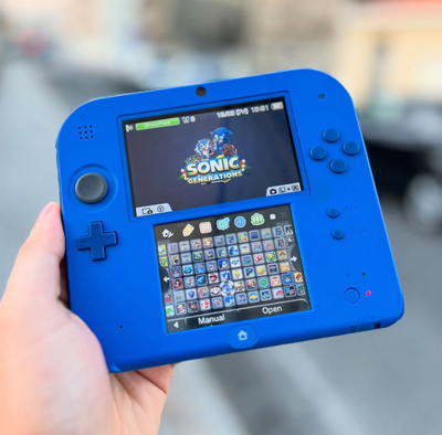MODDED Nintendo 2DS BLUE《999+ Games & All Pkmn Titles Gen1-7》, View more