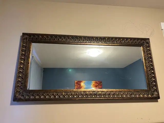 Large Ornate Framed Mirror – Solid Frame in Home Décor & Accents in Edmonton - Image 3