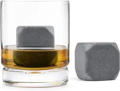 Final Touch Sculpted Whiskey Chilling Stones - Set of 2, View more