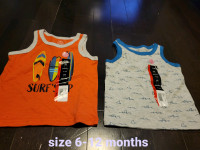Boys size 6-12 months tank tops (new with tag)