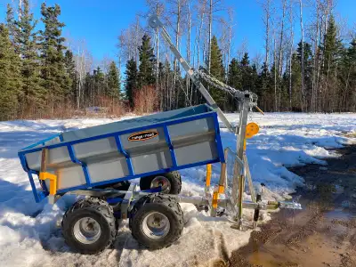 New trailers! Available assembled or in the crate. Use the single axle trailer on the yard or grab t...