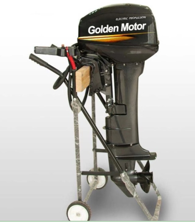 Outboard Boat Motor Cart, foldable, steel, rack Powerboats