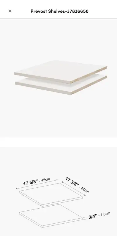 White Prevost Shelves by Winston Porter, View more