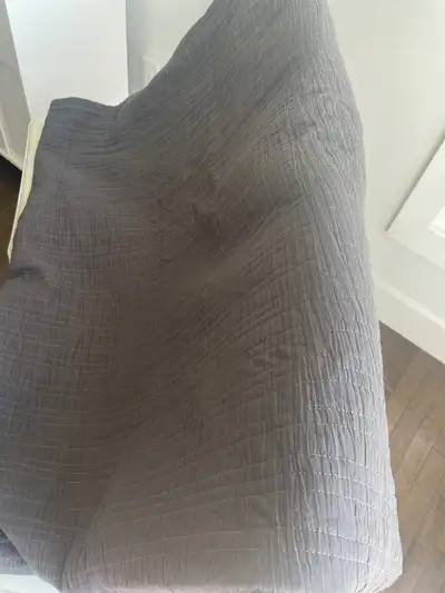 Housse de couette pour lit double  grise, View more