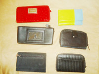 Designer Woman's Leather Wallets - Red, Blck, Blue/Green, NEW!