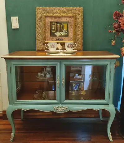 [moving sale] french style wooden cabinet, View more