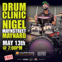 FREE Drum Clinic - May 13th @ Long & McQuade Kingston