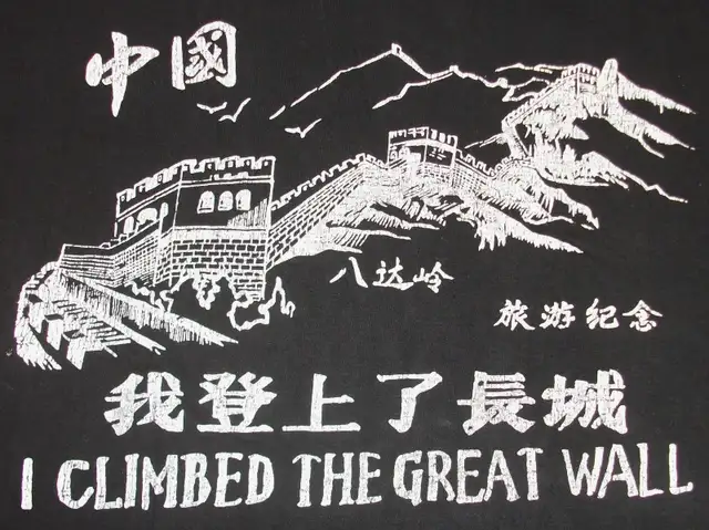 Great Wall of China T-Shirt. in Men's in Victoria - Image 2
