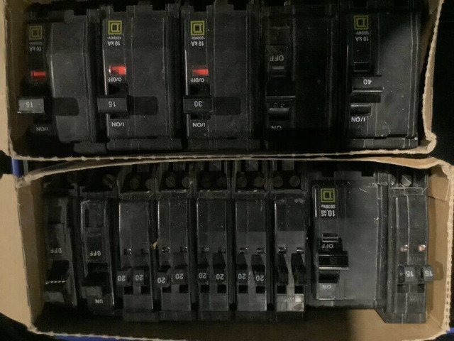 Square D circuit breakers in Electrical in Abbotsford