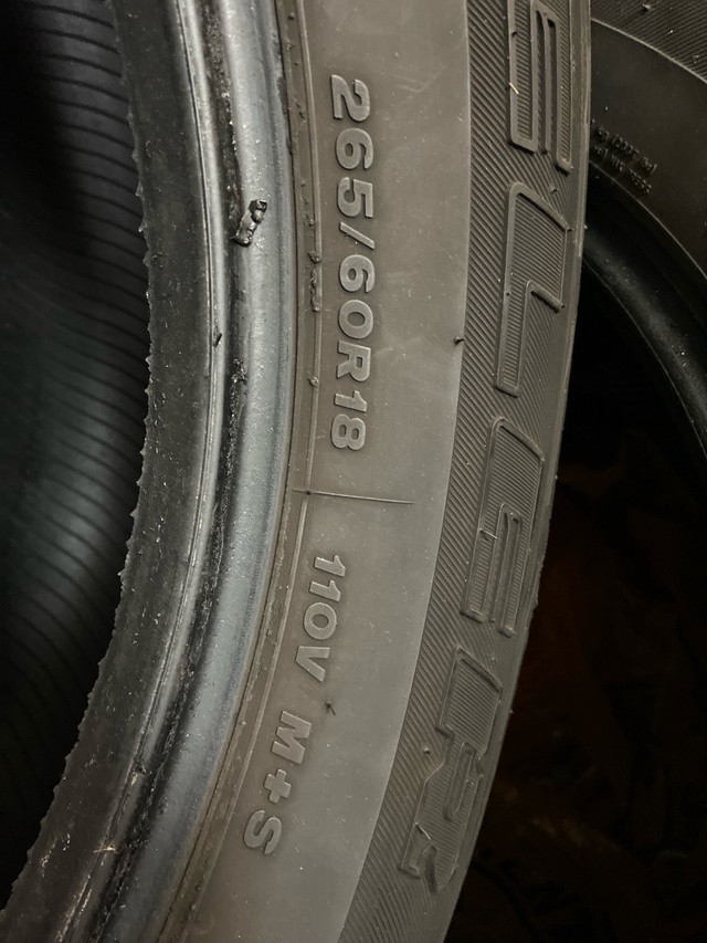 265/60/18 USED All Season Tires. Set of 4. in Tires & Rims in London - Image 3