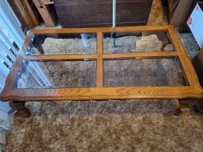 Glass panel coffee table, View more