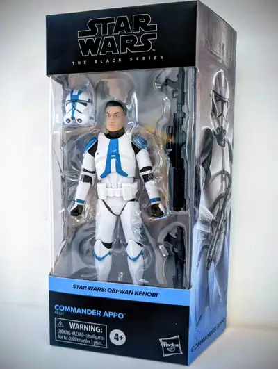 Star Wars The Black Series Commander Appo 6 inch action figure. Clone Trooper from the show Star War...