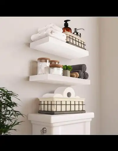 Dreamland Picture Ledge Shelf For Wall, Floating Shelves Set Of 2, 4