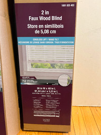 4 Faux Wood Window Blinds