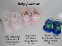 Baby footwear, booties, running shoes, beach shoes XS, 6-9 mo