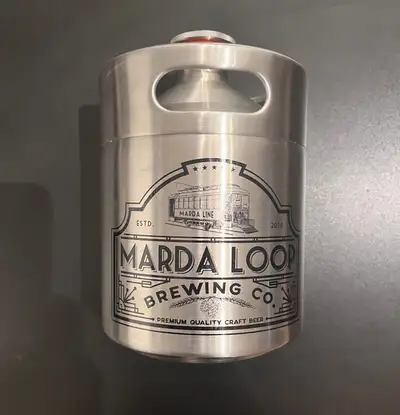 Stainless Steel "Mini-Keg" Growler - 1.9 L (64oz), View more