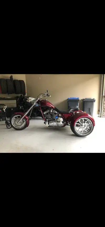 -2013 Ubuilt Trike -Harley FXR frame with a raked out front end - "independent" rear suspension by m...