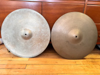 20” cymbals (ride + china)