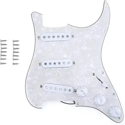Classic 1969 Loaded Pickguard SSS single coil 11 holes strat !!!, View more
